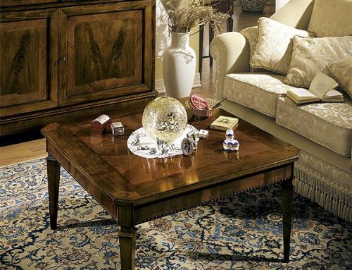 SQUARE COFFEE TABLE WITH WOODEN TOP – ART. 141X