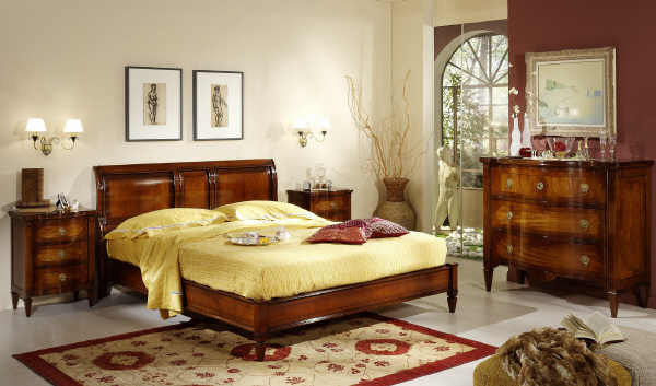 Salca Asiago bed in cherry and walnut